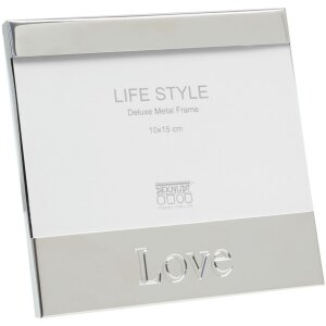 Cornice per foto S57ML1 argento 10x15 cm Amore