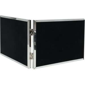 Cornice doppia S57MQ1 argento lucido 2 foto formato 10x15 cm orizzontale