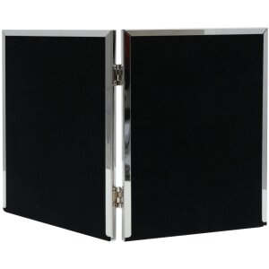 Doppia cornice s57mq1 argento lucido 2 foto 10x15 cm formato verticale