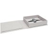 Scatola USB in lino grigio 13x13 cm