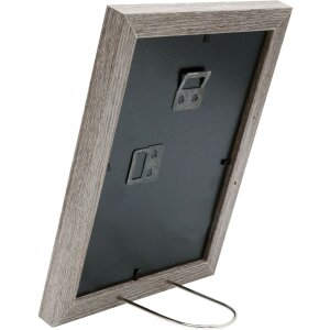 Cornice in legno S66KH3 marrone-grigio 40x50 cm con passe-partout
