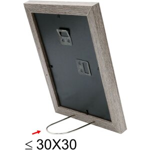 Cornice in legno S66KH3 marrone-grigio 40x50 cm con passe-partout