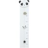 Misuratore di crescita in bianco con panda 17x81 cm