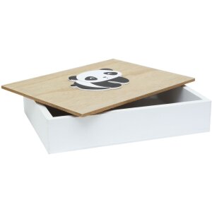 Scatola portafoto in legno Deknudt Panda 16,2x21,2x5 cm