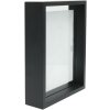 Cornice in legno S68SK2 Effetto foto galleggiante 25x25 cm Nero
