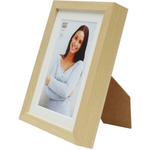 Cornice in legno Deknudt S223H1 naturale da 10x15 cm a 50x70 cm