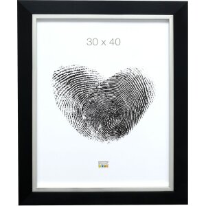 Cornice in plastica ADUL 13x13 cm nero-argento