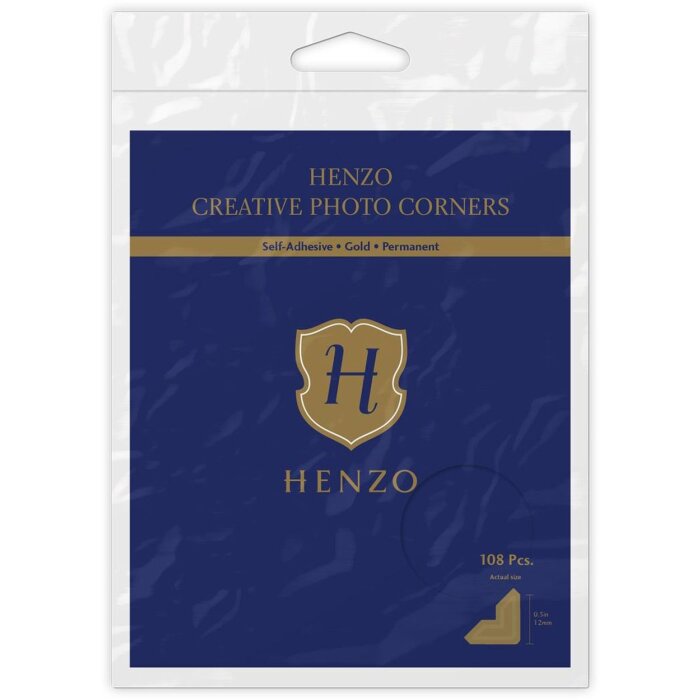 Angoli fotografici colorati Henzo oro 108 pezzi
