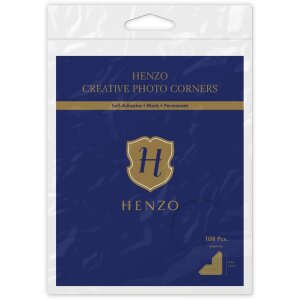 Angoli per foto colorate Henzo nero 108 pezzi