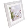 Henzo Cornice moderna 50x50 cm bianco con passepartout 30x30 cm