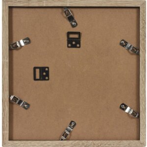 Cornice Henzo moderna 50x50 cm marrone medio con passe-partout 30x30 cm