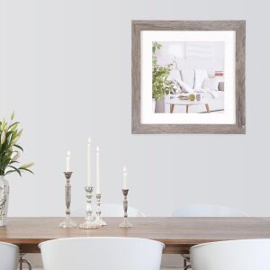 Cornice moderna 50x50 cm grigio scuro