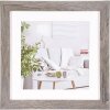 Cornice moderna 50x50 cm grigio scuro
