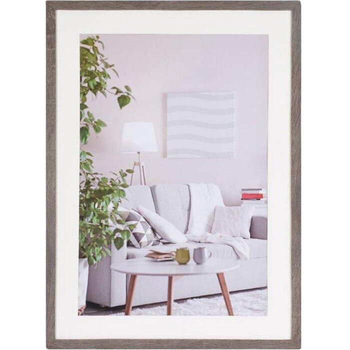Cornice moderna 70x100 cm grigio scuro