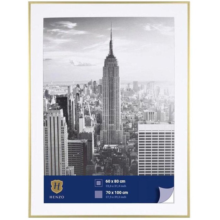Henzo Telaio in alluminio Manhattan 70x100 cm oro