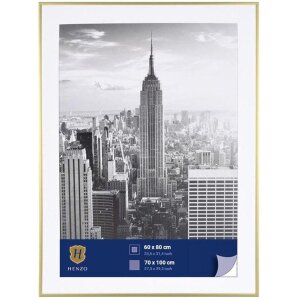 Henzo Telaio in alluminio Manhattan 70x100 cm oro