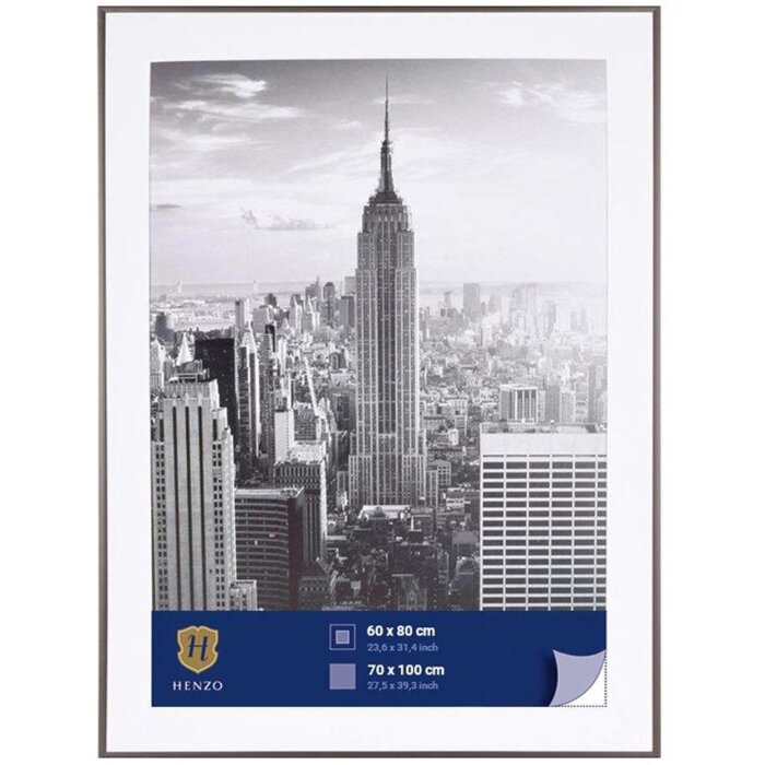 Henzo Telaio in alluminio Manhattan 70x100 cm grigio