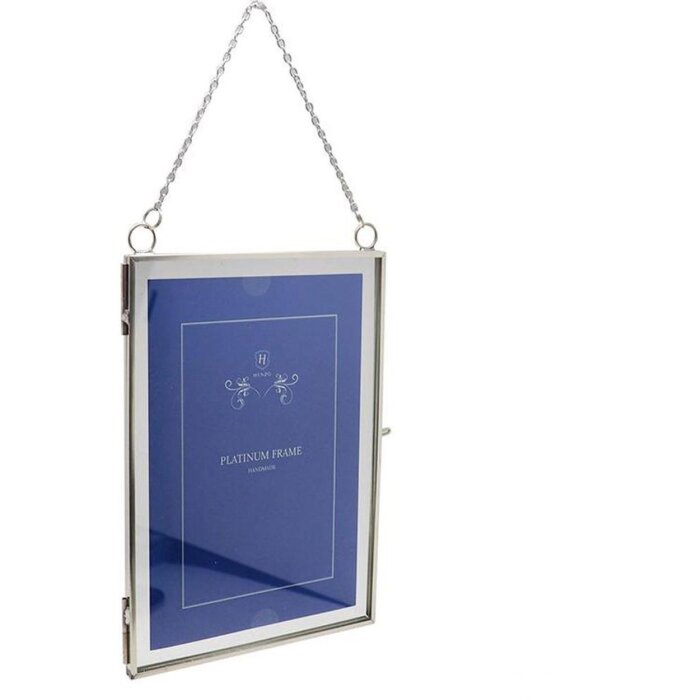 Cornice in metallo Vintage 2 foto 10x15 cm argento