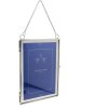 Cornice in metallo Vintage 2 foto 10x15 cm argento