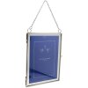 Cornice vintage in metallo 2 foto 13x18 cm argento