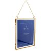 Cornice vintage in metallo 2 foto 13x18 cm oro