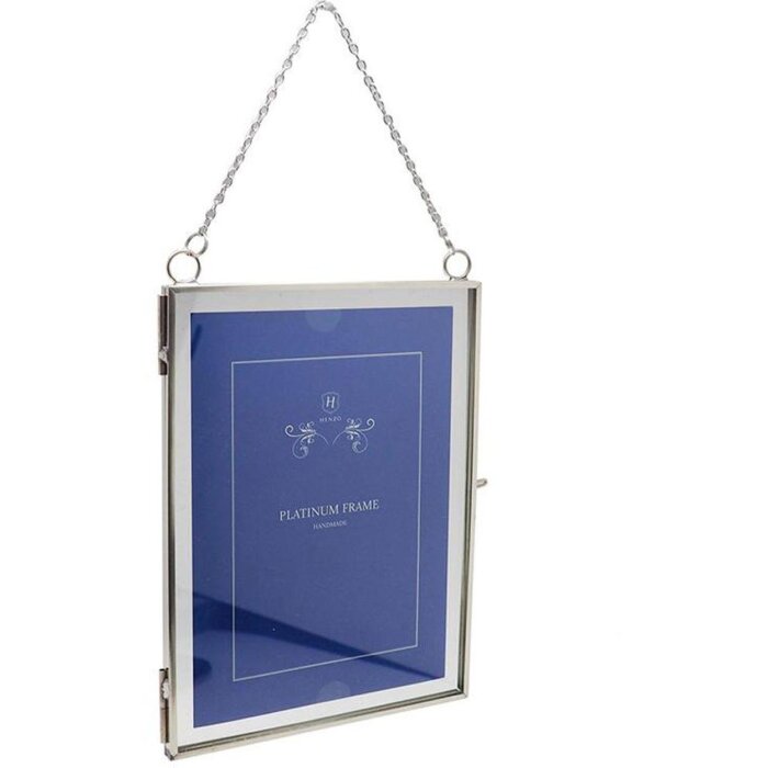 Cornice in metallo Vintage 2 foto 15x20 cm argento