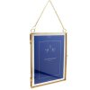 Cornice in metallo vintage 2 foto 15x20 cm oro