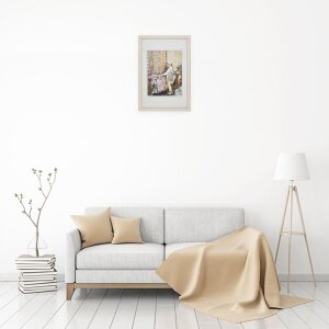 Cornice in WPC fantasia 20x30 cm bianco