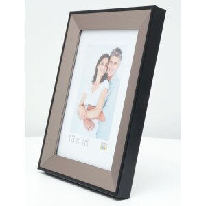 Cornice in plastica S45FD2 argento Vetro antiriflesso
