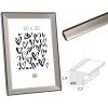 Cornice in plastica S45FD2 argento Vetro antiriflesso