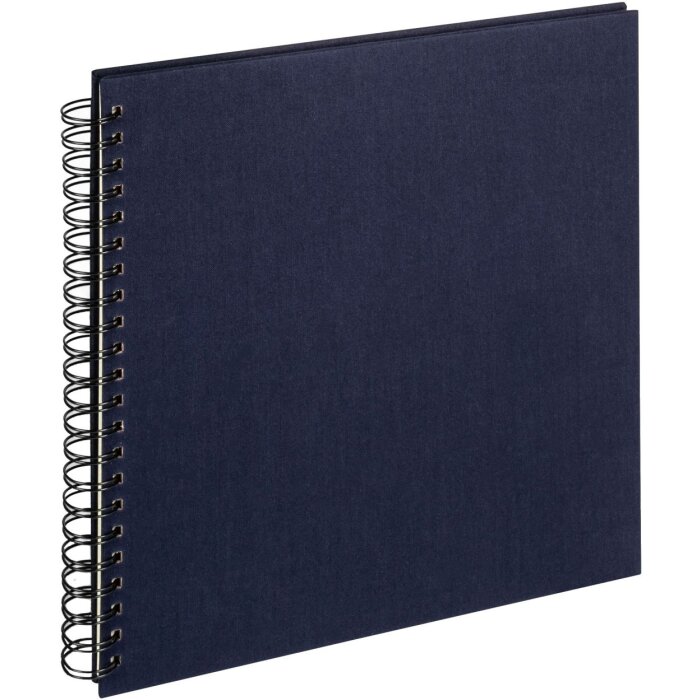 Walther Album a spirale blu scuro 30x30 cm 50 pagine bianche