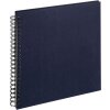 Walther Album a spirale blu scuro 30x30 cm 50 pagine bianche