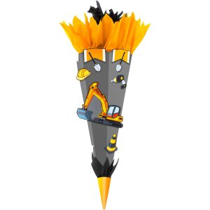 Scuola cono Craft Set cartone ondulato Excavator 68 cm