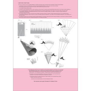 Scuola cono Craft Set cartone ondulato farfalle 68 cm