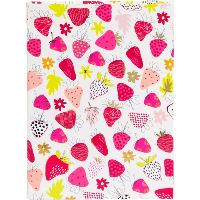 Quaderno A5 vuoto Fragole