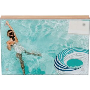 Cornice magnetica in bambù 10x15 cm