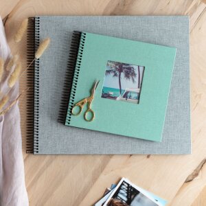 Album a spirale Goldbuch Summertime grigio 35x30 cm 40 pagine nere