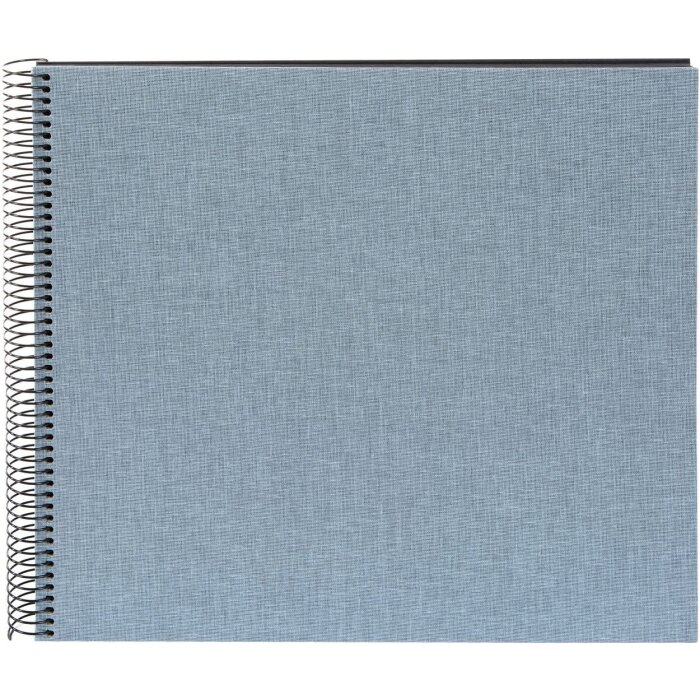 Album a spirale Goldbuch Summertime blu-grigio 35x30 cm 40 pagine nere