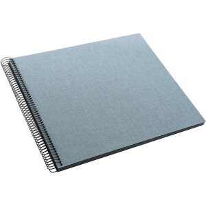 Album a spirale Goldbuch Summertime blu-grigio 35x30 cm 40 pagine nere