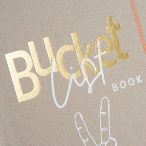 Goldbuch Taccuino fotografico Bucket List 18,5x23 cm 50 pagine bianche punteggiate