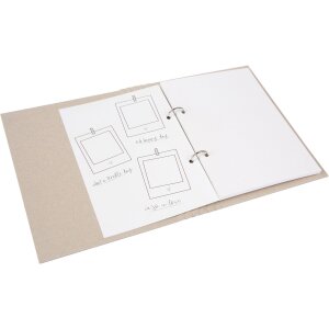 Diario taccuino fotografico 18,5x23 cm