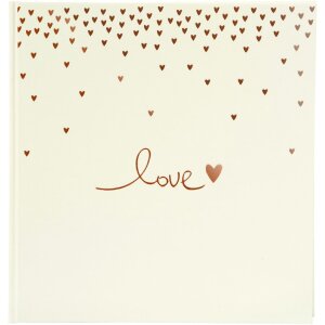 Album di nozze Goldbuch Raining Hearts peach 30x31 cm 60...