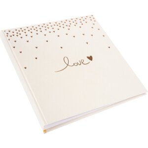 Album di nozze Goldbuch Raining Hearts peach 30x31 cm 60...