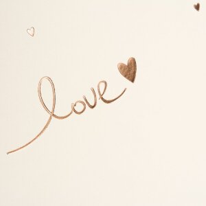 Album di nozze Goldbuch Raining Hearts peach 30x31 cm 60 pagine bianche