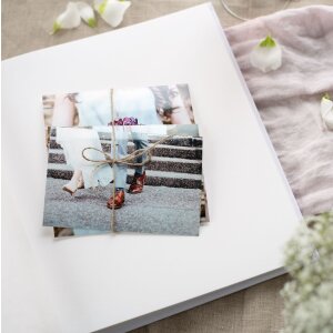 Album di nozze Goldbuch Raining Hearts peach 30x31 cm 60 pagine bianche