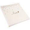 Album di nozze Goldbuch Raining Hearts peach 30x31 cm 60 pagine bianche