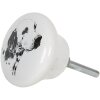 Pomolo per porta Ø 4x2 cm bianco 64708