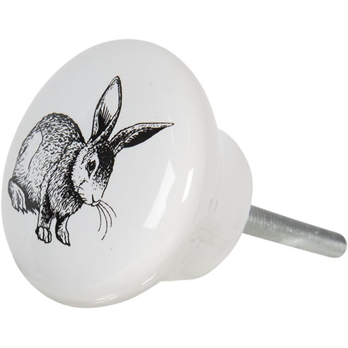 Pomello per porta Ø 4x2 cm bianco 64709
