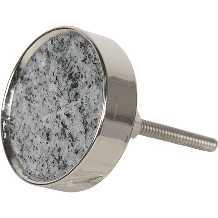 Pomello per porta Ø 4 cm grigio 64699