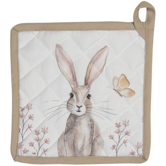 Clayre e Eef Potholder 20x20 cm beige reb45